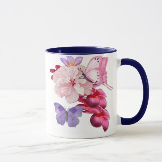 Butterfly Exotic Floral Tasse (Rechts)