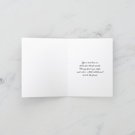 Butterfly Face Nature Photography Note Karte (Innenseite)