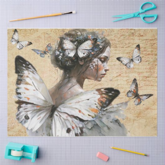 Butterfly Fairy 2 Tissue Paper Seidenpapier (Basteln)