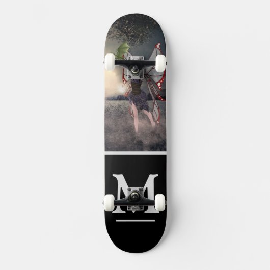 Butterfly Fairy and Dragon Skateboard (Vorderseite)