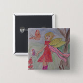 Butterfly Fairy Button (Vorne & Hinten)