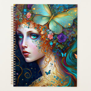Butterfly Fairy Elf Lady Fantasy Art Planer