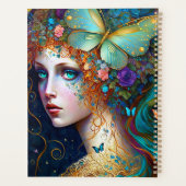 Butterfly Fairy Elf Lady Fantasy Art Planer (Rückseite)