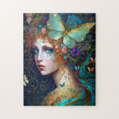 Butterfly Fairy Elf Lady Fantasy Art Puzzle (Vertikal)
