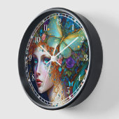 Butterfly Fairy Elf Lady Fantasy Art Uhr (Winkel)