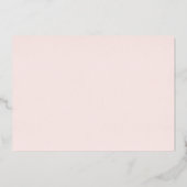 Butterfly Fairy erster 1. Geburtstag Gold Folieneinladung (Rückseite)