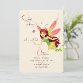 Butterfly Fairy Geburtstagsparty Einladungen (Stehend Vorderseite)