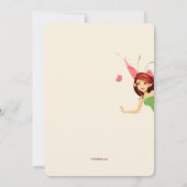 Butterfly Fairy Geburtstagsparty Einladungen (Rückseite)