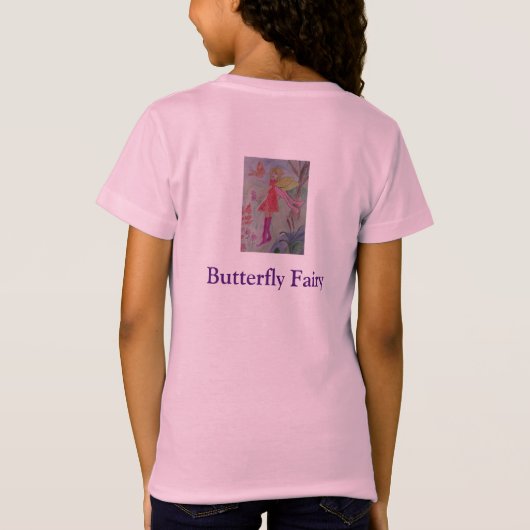 Butterfly Fairy Girls' T - Shirt (Rückseite)