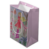 Butterfly Fairy Mittlere Geschenktüte (Vorderseite Schrägansicht)
