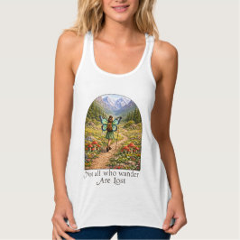 Butterfly Fairy Mountain Hiker | Fairycore Flower Tank Top