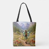 Butterfly Fairy Mountain Hiker | Fairycore Flower Tasche (Rückseite)
