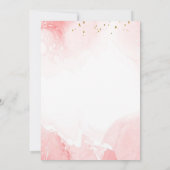 Butterfly Fairy Pink Girl Birthday Invitation Einladung (Rückseite)