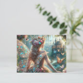 Butterfly Fairy Postkarte (Stehend Vorderseite)