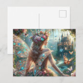 Butterfly Fairy Postkarte (Vorne/Hinten)