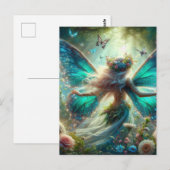 Butterfly Fairy Postkarte (Vorne/Hinten)