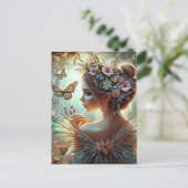 Butterfly Fairy Postkarte (Stehend Vorderseite)