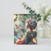 Butterfly Fairy Postkarte (Stehend Vorderseite)