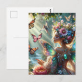 Butterfly Fairy Postkarte (Vorne/Hinten)