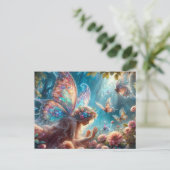 Butterfly Fairy Postkarte (Stehend Vorderseite)