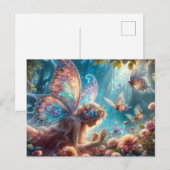 Butterfly Fairy Postkarte (Vorne/Hinten)