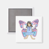 Butterfly Fairy Princess Magnet (Vorderseite/Rückseite)