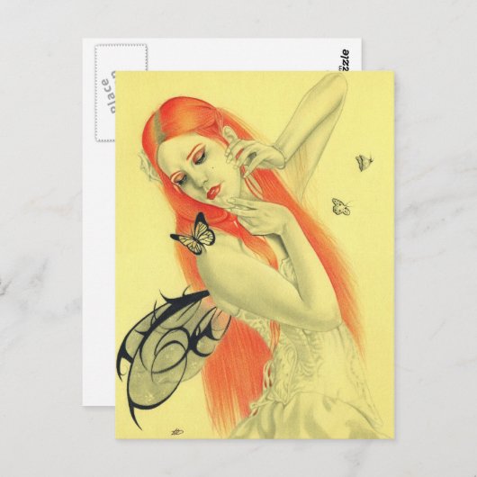 Butterfly Fairy Secrets Postkarte (Vorne/Hinten)
