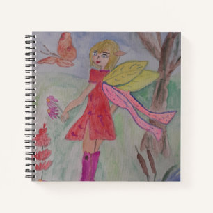 Butterfly Fairy Spiral Notebook Notizblock