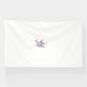 Butterfly Fairy Tattoo Vector - Vintage Blumenart Banner