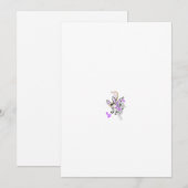 Butterfly Fairy Tattoo Vector - Vintage Blumenart Einladung (Vorne/Hinten)