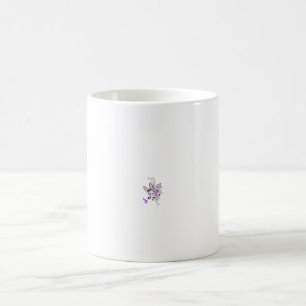 Butterfly Fairy Tattoo Vector - Vintage Blumenart Kaffeetasse