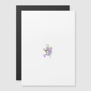 Butterfly Fairy Tattoo Vector - Vintage Blumenart Magneteinladung