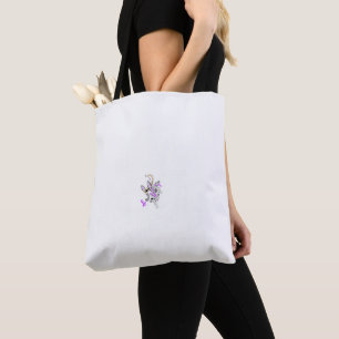 Butterfly Fairy Tattoo Vector - Vintage Blumenart Tasche