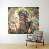Butterfly Fairy Wandteppich (Beispiel (Horizontal))