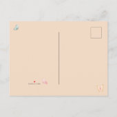 Butterfly Fairytale Girl Geburtstagsparty Postcard Einladungspostkarte (Rückseite)