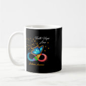 Butterfly Faith Hope Liebe Leukämie Bewusstsein Kaffeetasse (Links)