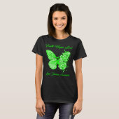 Butterfly Faith Hope Liebe Lyme Krankheit Bewussts T-Shirt (Vorne ganz)