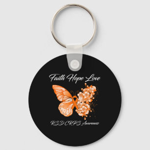 Butterfly Faith Hope Liebe Rsd Crps Bewusstsein 1 Schlüsselanhänger