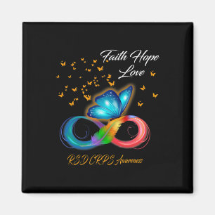 Butterfly Faith Hope Liebe RSD CRPS Bewusstsein Magnet