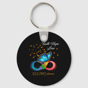 Butterfly Faith Hope Liebe Rsd Crps Bewusstsein Schlüsselanhänger
