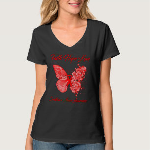Butterfly Faith Hope Liebe Substanz Missbrauch Awa T-Shirt