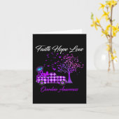 Butterfly Faith Hope Liebe Überdosierung Bewusstse Karte (Gelbe Blume)