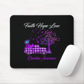 Butterfly Faith Hope Liebe Überdosierung Bewusstse Mousepad (Mit Mouse)