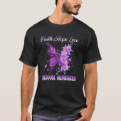 butterfly Faith Hope Love overdose awareness Wome T-Shirt (Vorderseite)
