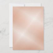 Butterfly Fantasy | Rose Gold Foil Babydusche Einladung (Rückseite)