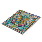 Butterfly - farbenfrohe Mosaikkunst Fliese (Seite)
