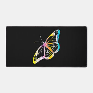 Butterfly-farbiger Monarchen-Regenbogen Zeichnend Schreibtischunterlage