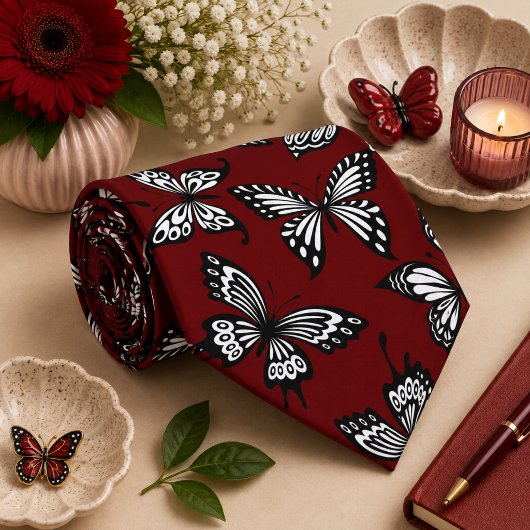 Butterfly farbiges Muster Krawatte