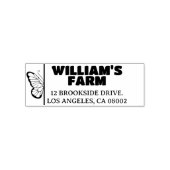 Butterfly Farm Business Einzigartige Niedliche Rüc Permastempel (Design)