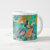 Butterfly & Feather Floral Jumbo-Tasse (Vorderseite Rechts)